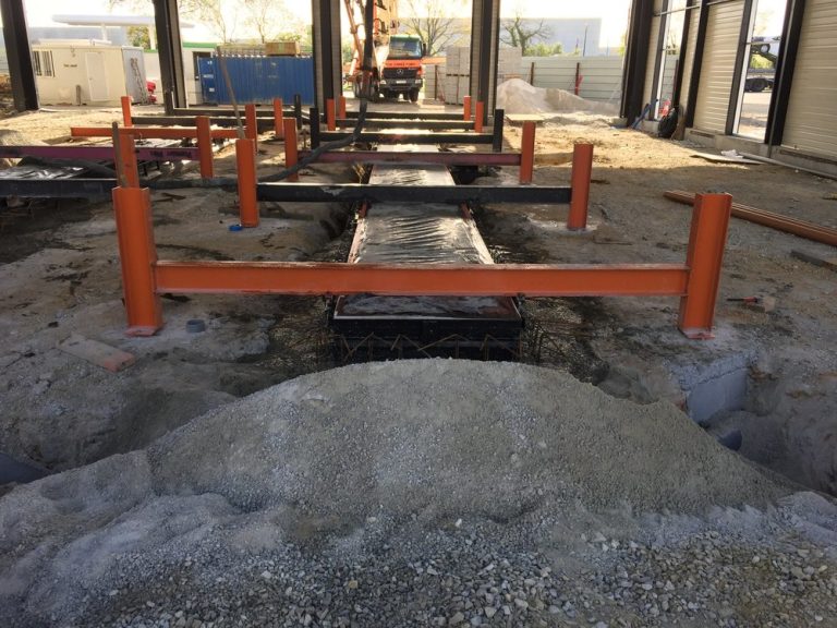 Fosse de garage préfabriquée acier