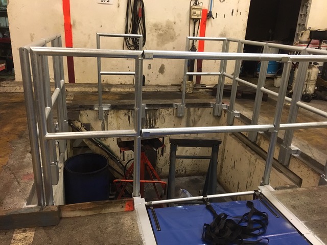 système pour protéger fosse contre chute de hauteur